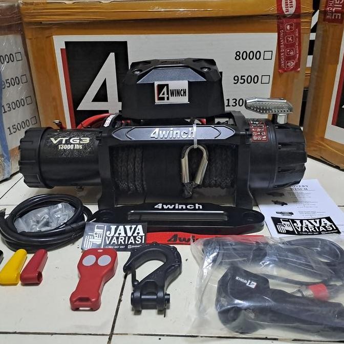 TERMURAH - winch 4winch 13000lbs plasma warn runva articx tmax