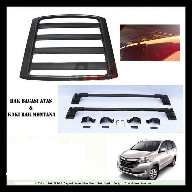 TERBARU PAKET RAK MOBIL BAGASI ATAS DAN KAKI RAK JEPIT BODY ALL NEW ERTIGA 