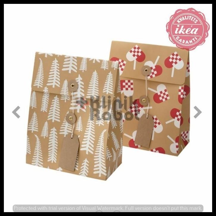 

BEST DEAL GIFT BAG TAS KANTONG KADO MOTIF POHON WARNA ALAMI 2PC !!!!!!