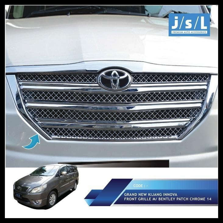 TERBARU GRILL DEPAN GRAND INNOVA 2014-2016 BENTLEY PATCH CHROME 