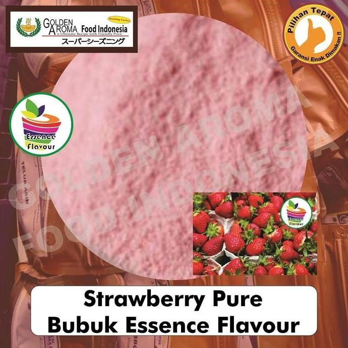 

Parling Laris! Bubuk Stroberi Pure Efe 1/4Kg Essen Flavor Ekstrak Strawberry Murni 250Gr Tanpa Gula Flavour Essence