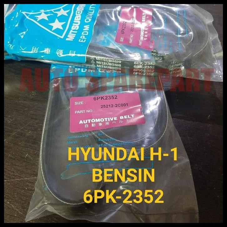 HOT DEAL FAN VAN V BELT TALI KIPAS 6PK2352 HYUNDAI H1BENSIN 6PK-2352 