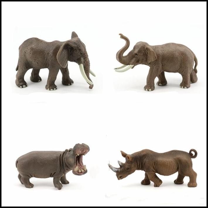 MAINAN HEWAN GAJAH BADAK KUDA NIL/ FIGUR HEWAN