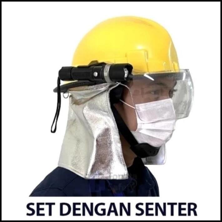 HELM PEMADAM KEBAKARAN / HELM DAMKAR DENGAN SENTER BERKUALITAS