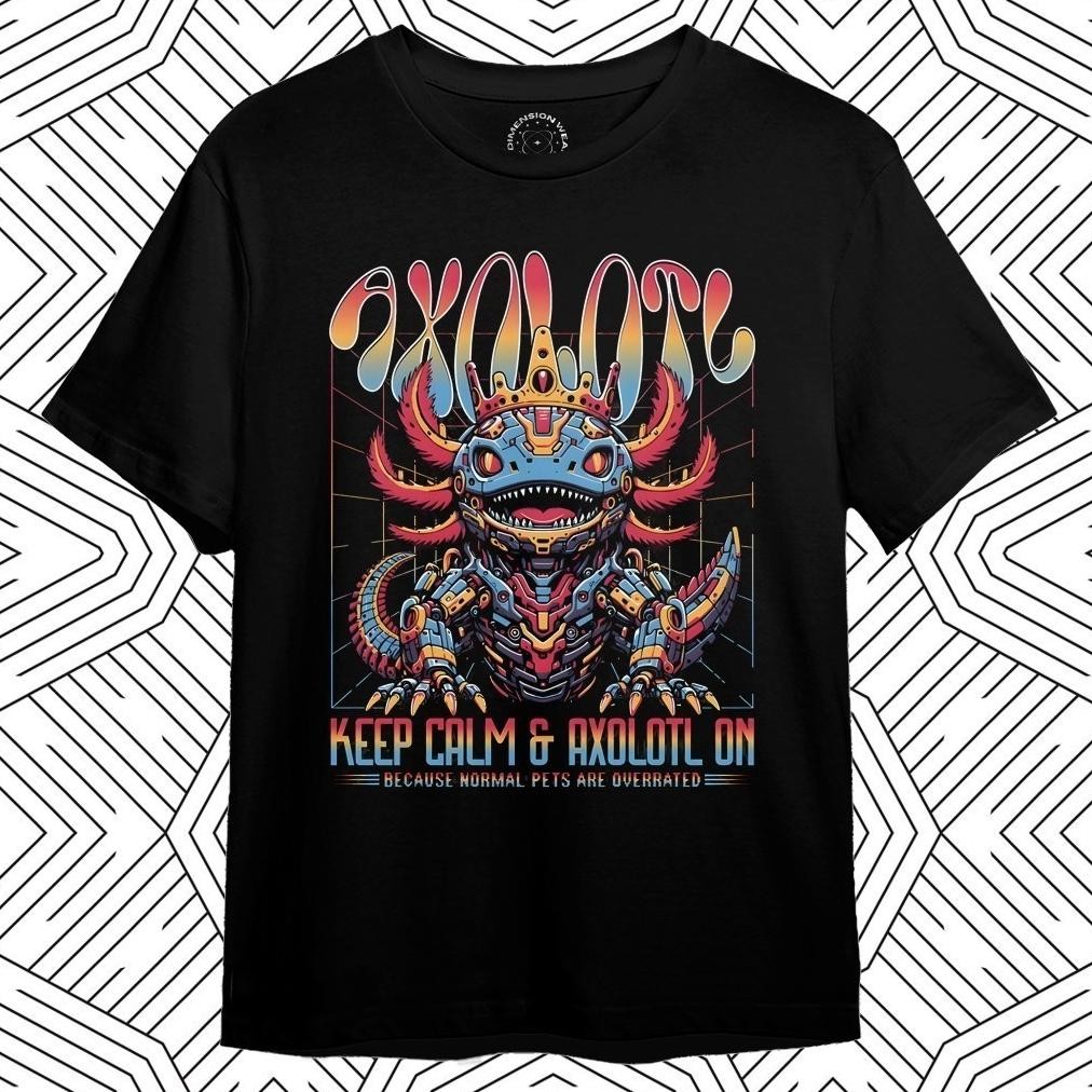 Promo 3Dimensionwear Kaos Distro Premium 3D Axoloti Dt0080