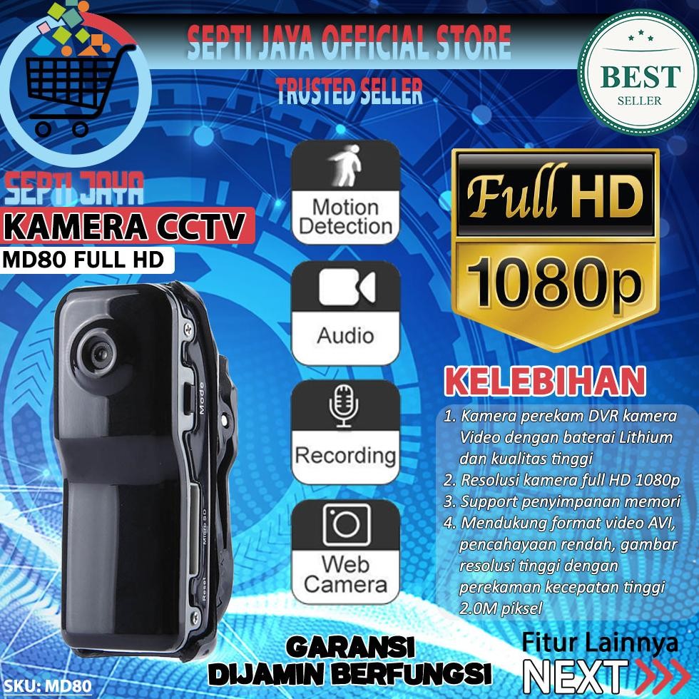 Kamera Mini MD80 Spy Camera Video Recorder Thumb Mini DV DVR Hidden Kamera Pengintai Tersembunyi Spy