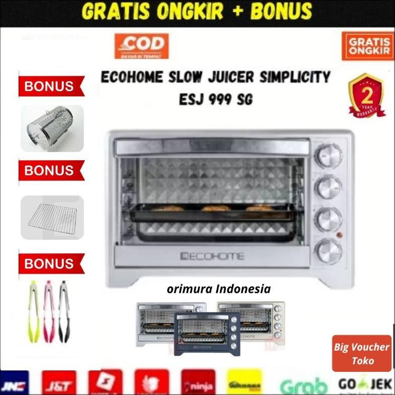 Super Promo - OVEN LISTRIK ECOHOME Electric Oven Low Watt 38 Liter DiM