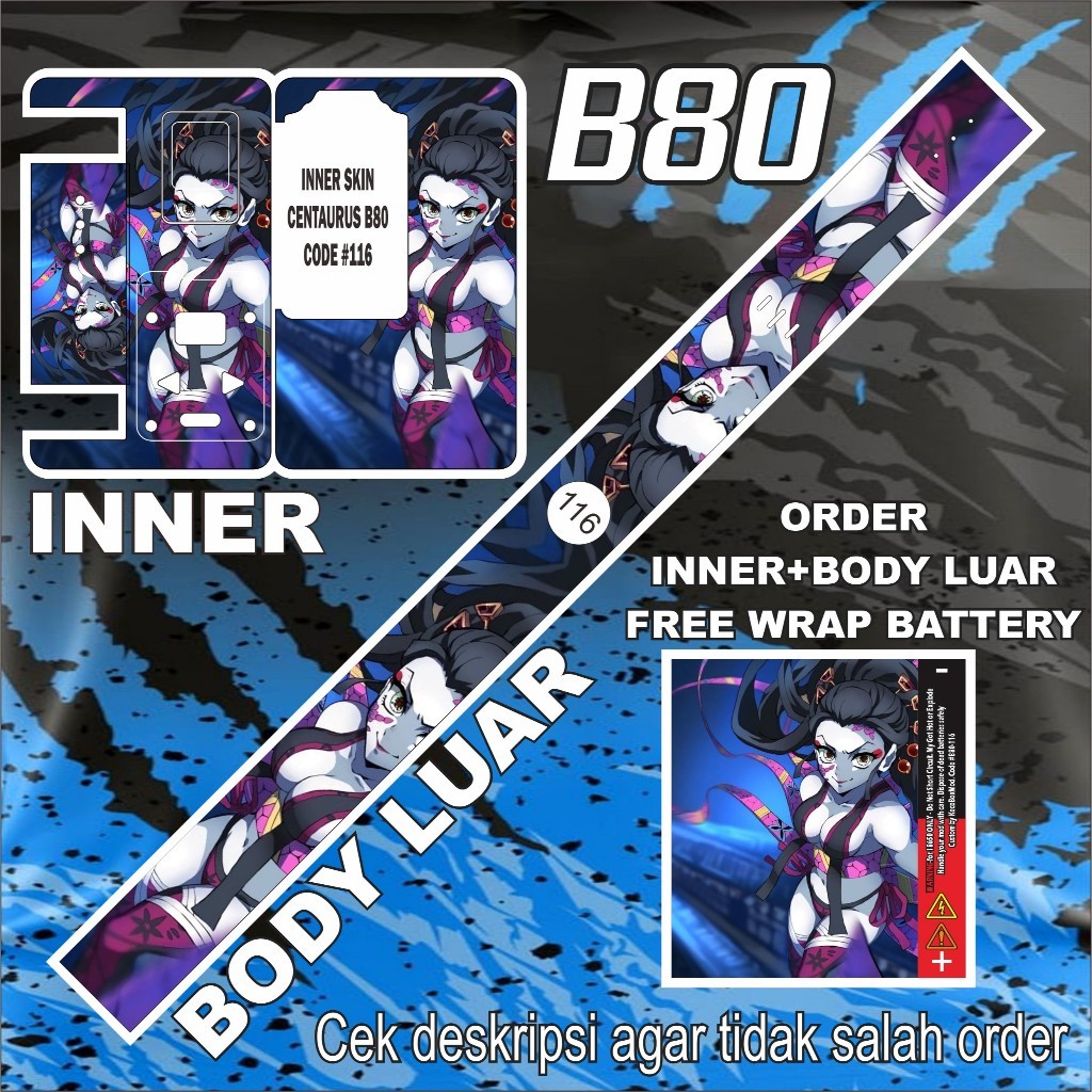 

Get2pcs Stiker B80 116 Garskin Casing Motif Dan Bisa Custom Bayar Ditempat