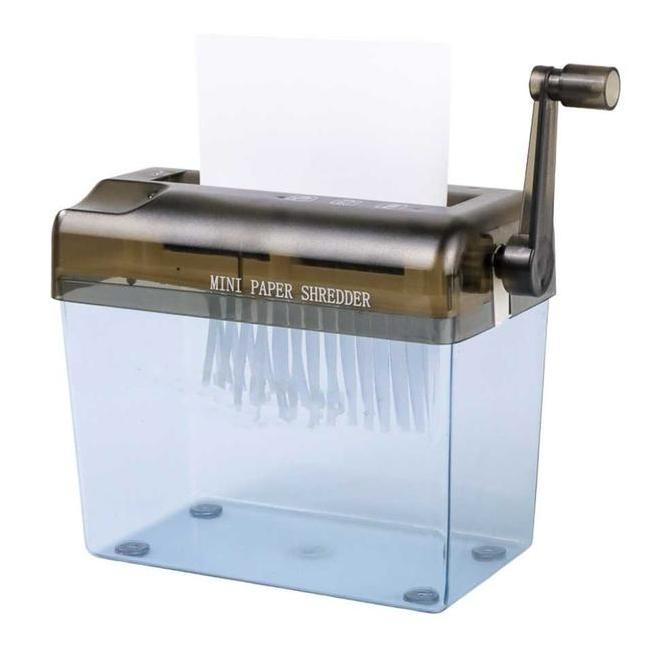 Mini Paper Shredder Penghancur Kertas Manual