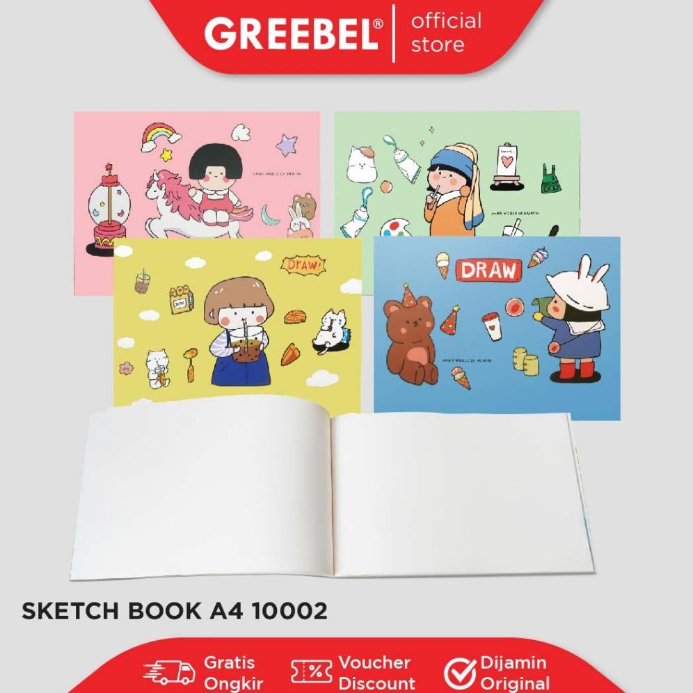 

Jk-54 Greebel Buku Gambar Sketch Book A4 30 Lembar (10002) Buku Sketsa Drawing Book Jk-54