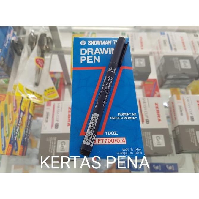 

DRAWING PEN FT-700 0.4 HITAM / BLACK / SNOWMAN