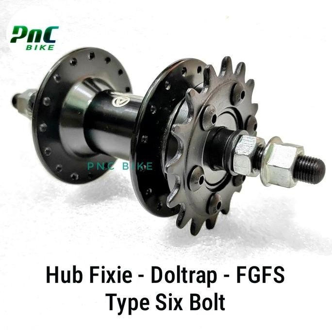 Rear Hub Fixie Doltrap Tipe Six Bolt Siap Main Skid
