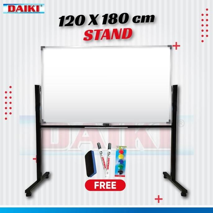 

Papan Tulis Putih Single Face Stand Uk 120X180 Cm New Stok