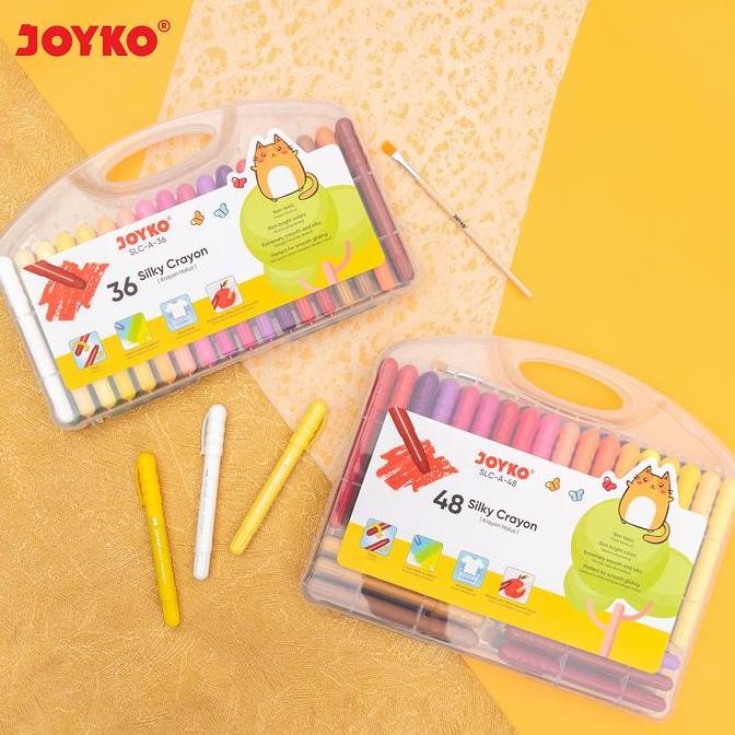 

Joyko Twist Crayon Silky Crayon Oil Pastel 48 Colours / Krayon Joyko Halus Putar Tidak Kotor 48 Warna SLC-A-48