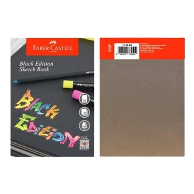 

fabercastell black paper sketch book A4