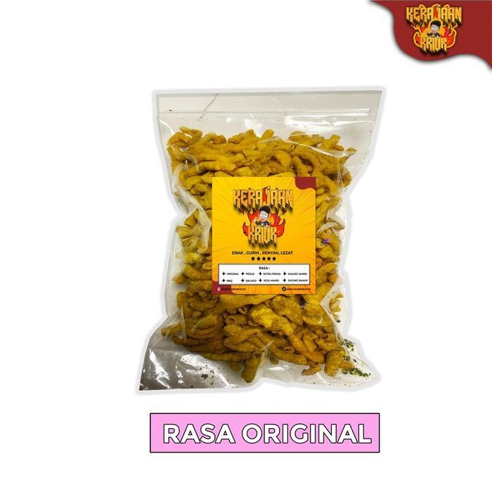 

LM KERAJAAN KRIUK - PROMO BELI 1 DAPAT 2 USUS CRISPY GURIH PEDAS DAUN JERUK CEMILAN 250 GRAM Ayam Food Snack Keripik Makanan Kripik Camilan