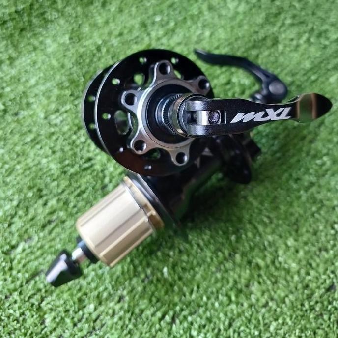 Hub Freehub MXL Discbrake 20 Hole 6 Sealed Bearing Black Jangkrik murah