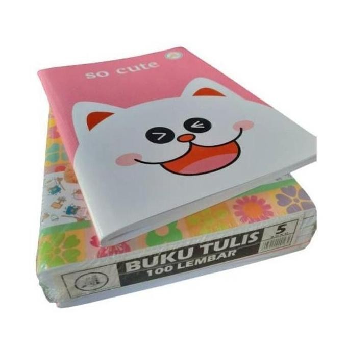 

(PACK) Buku Tulis Sekolah Garis 100 Lembar - AA