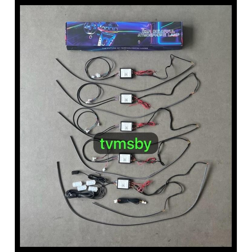 GRATIS ONGKIR LAMPU LED AMBIENT LIGHT 18PC ATMOSPHERE MOBIL CAR AMBIENT LIGHT 