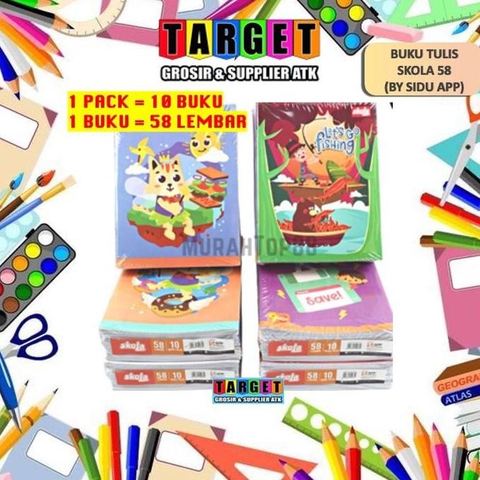 

BUKU TULIS SKOLA 58 LEMBAR (BY SIDU SINAR DUNIA) 10 BUKU