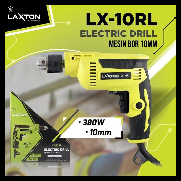 HOT DEAL LAXTON MESIN BOR LISTRIK TANGAN 10MM BOLAK BALIK LX10RL 