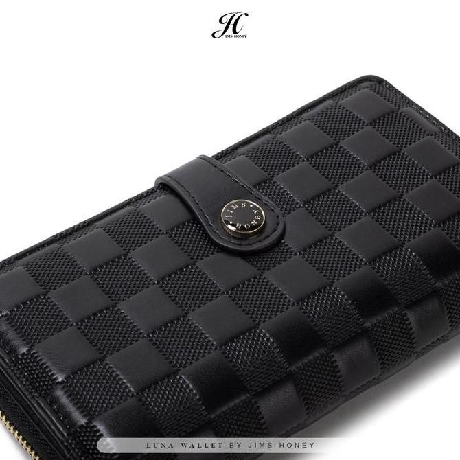 Dompet Minimalis Jims Honey - Luna Wallet - Dompet Tipis Panjang Wanita Kartu Kulit Uang Women