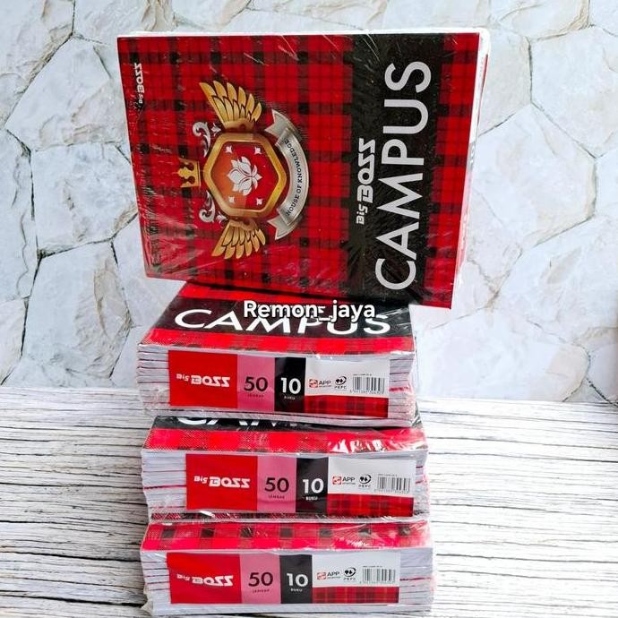 

ISI 5 PCS Buku Tulis Campus 50 lembar / Buku Boxy Panjang BIGBOSS