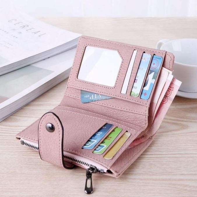Dompet Wanita Dompet Wanita Pinka Wa031P3 Import Abg Pesta Murah Batam Premium Pink Kulit Lipat Kore