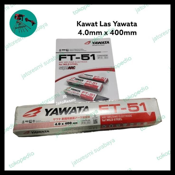 TERBARU KAWAT LAS BESI YAWATA FT-51 4.0MM X 400MM 5KG AWS A5.1 E6013 