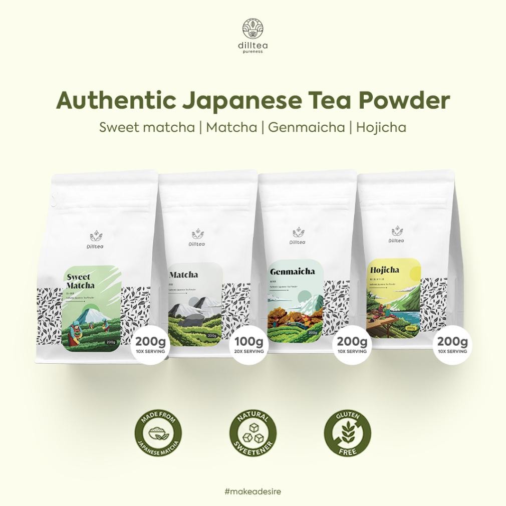 

Grosir Dilltea - Sweet Matcha Powder 1000 Gram. Bubuk Minuman Matcha Untuk Cafe Dan Horeca