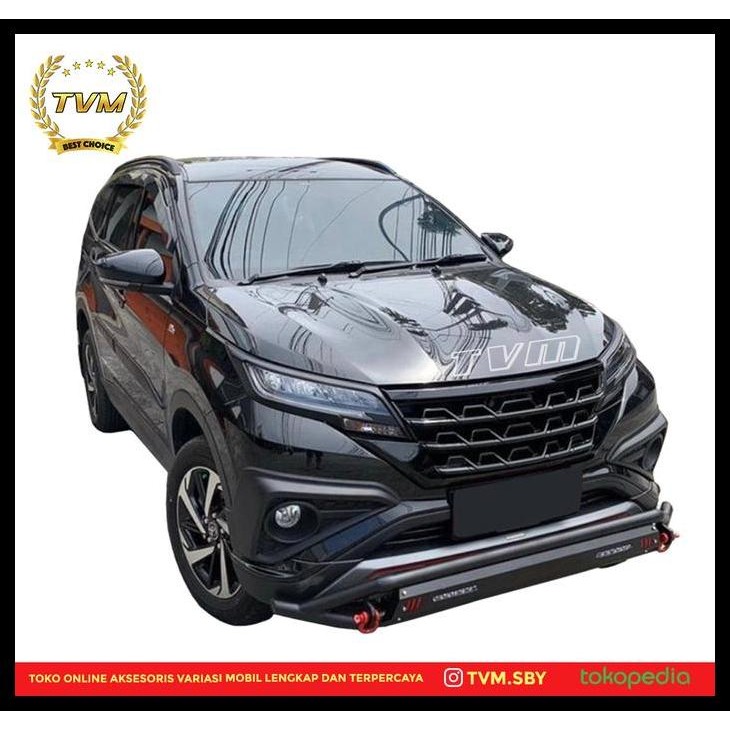 GRATIS ONGKIR GRILL DEPAN TOYOTA RUSH 2018 - 2021 MODEL TRD V2 BLACK GLOSSY 