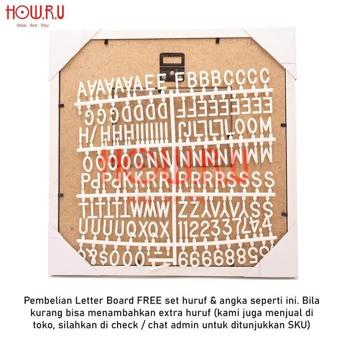 

Promo / Terlaris HOW.R.U | [Warna Coffee] Letter Board + Set Huruf Papan Nama Bayi Viral All Size Terbaik