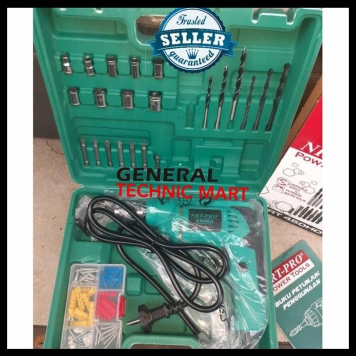 TERBARU BOR TANGAN LISTRIK 10MM SET NRT PRO 450HD NRT450 HD 