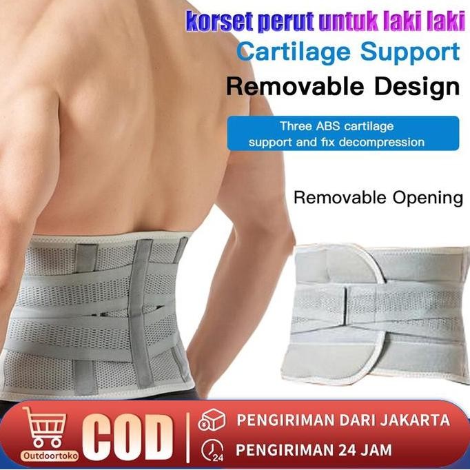 korset perut untuk laki laki /  korset untuk laki laki / korset pria kerja berat / gym belt / pelind