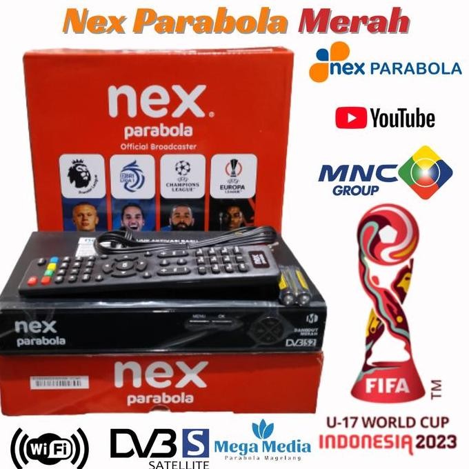 Receiver Nex Parabola Merah Tv Komplit Bisa Liga Champions Kualitas Terbaik Harga Termurah