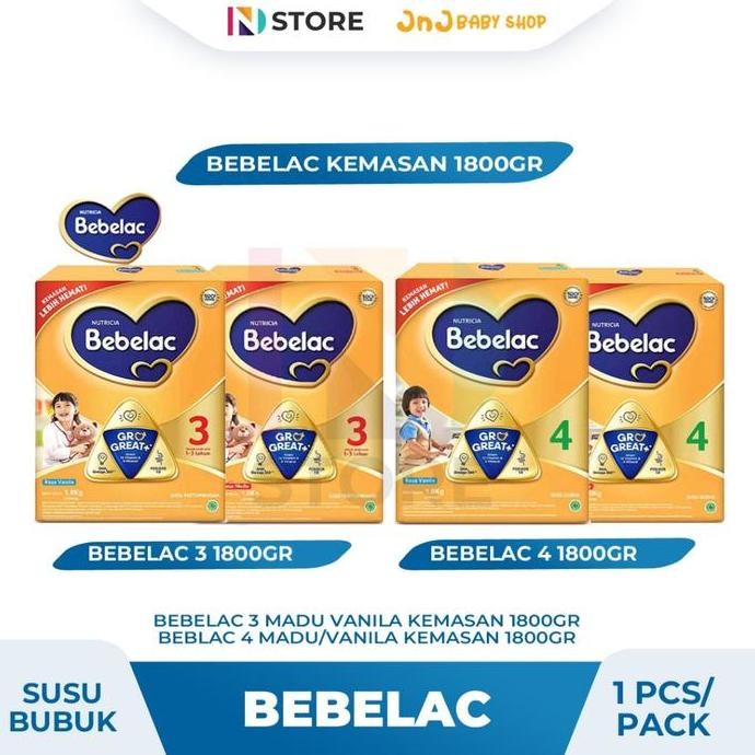 

TERMURAH BEBELAC 3/4 RASA MADU VANILA 1800GR SUSU BUBUK PERTUMBUHAN ANAK EKONOMIS