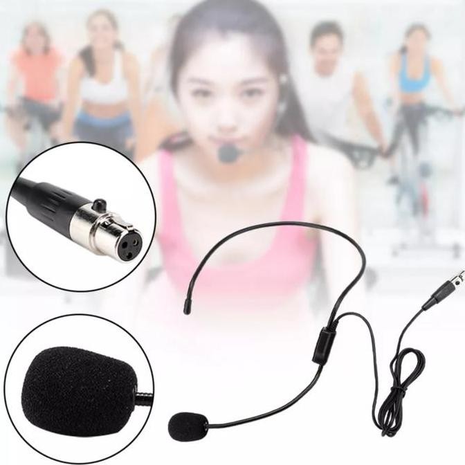 BARU MIC JEPIT HEADSET CLIP ON XLR MIC BANDO 3 PIN CANON MIKROFON SERBAGUNA