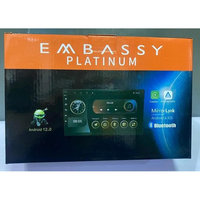 * Head Unit Android Doubledin Embassy Platinum Saturnus 9 Inch Termurah! *