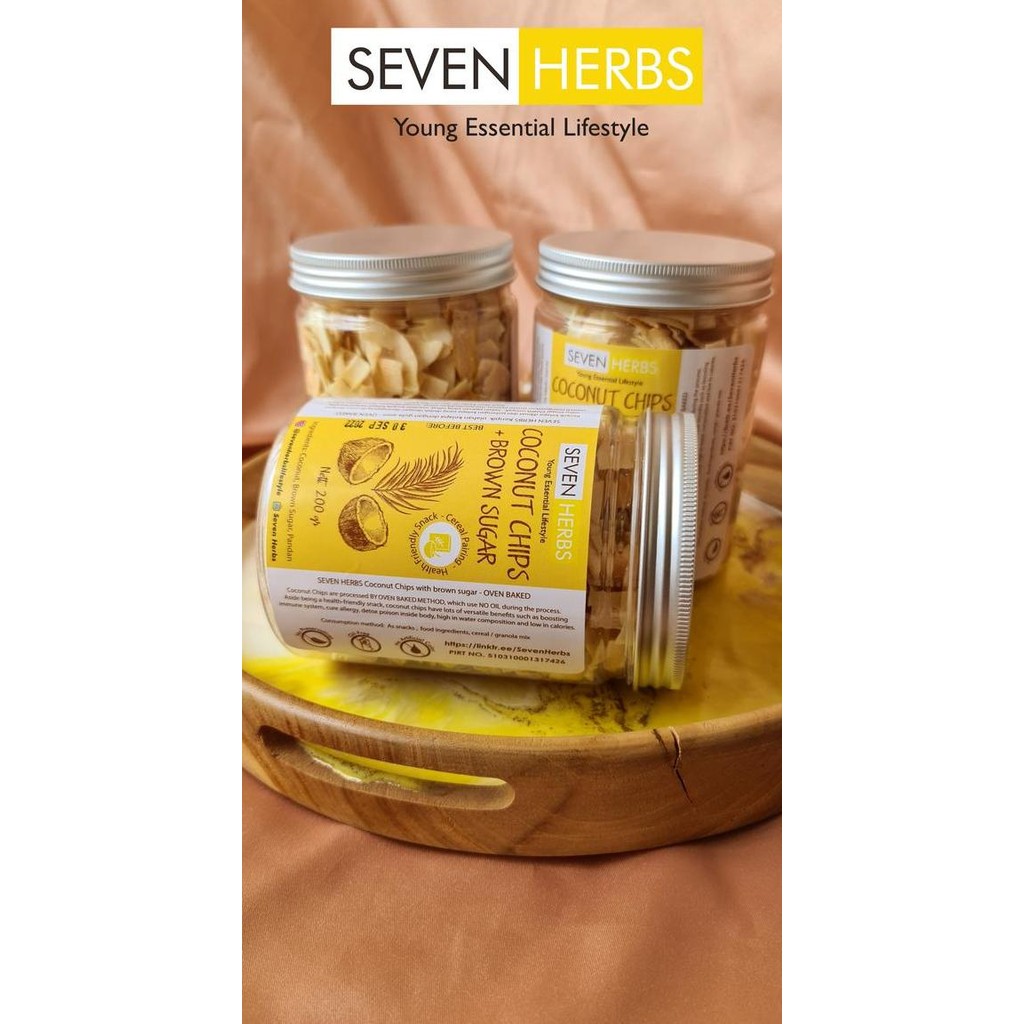 

Seven S Coconut Chips Brown Sugar 200 Gr