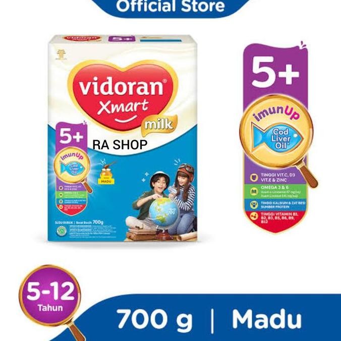 

TERMURAH VIDORAN XMART 5+ 700GR RASA MADU & COKLAT SUSU ANAK 5 TAHUN KE ATAS