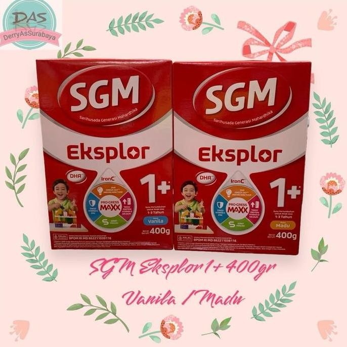 

TERMURAH SGM EKSPLOR 1+ VANILA MADU 400GR SUSU ANAK 1-3 TAHUN