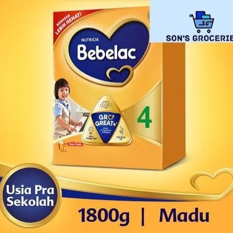 

TERMURAH BEBELAC 4 MADU 1800GR SUSU FORMULA ANAK NUTRISI OTAK & PERTUMBUHAN