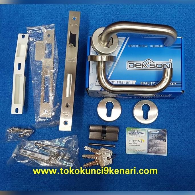 PAKET HANDLE DEKSON LHTR 016 19MM SUS304+ KUNCI IL 8485 + CYL 60MM SN