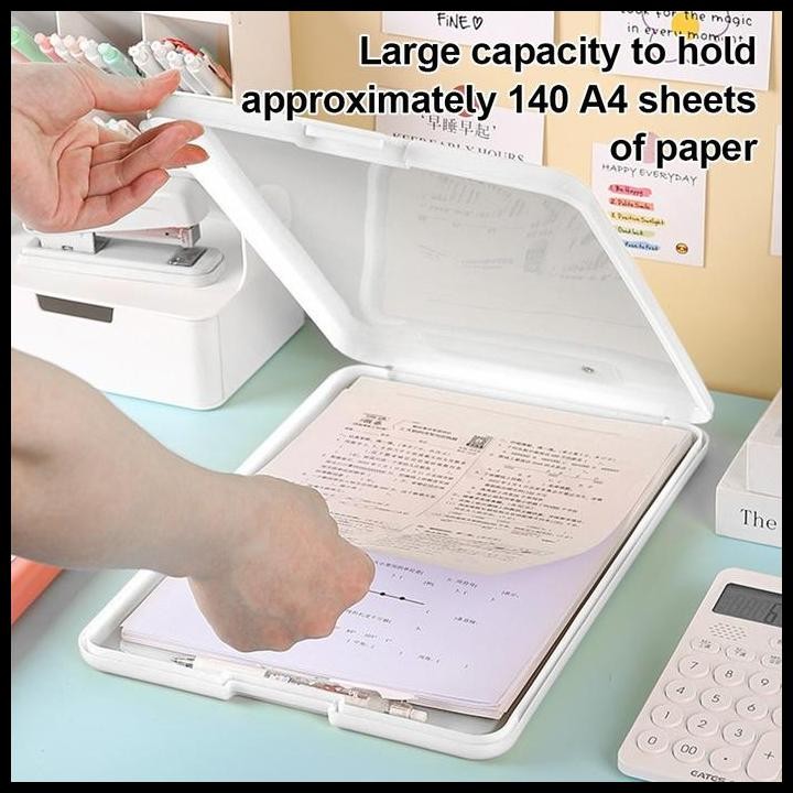

Terlaris Clipboard Storage Alas Papan Ujian Papan Jalan 2 in1 Clipboard 2 in 1 Clip Board A4 Best Seller