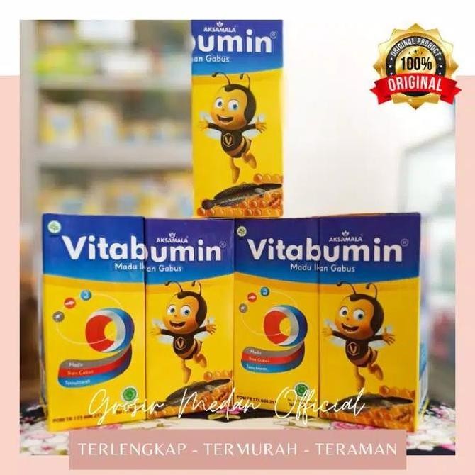 

TERMURAH VITABUMIN MADU IKAN GABUS + TEMULAWAK | NAFSU MAKAN ANAK & IMUNITAS