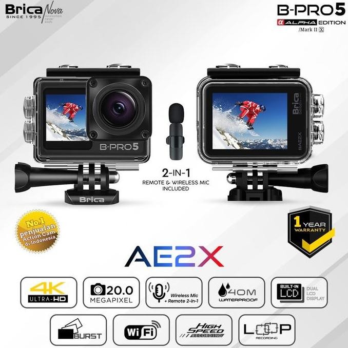 diskon kamera action brica b-pro5 alpha edition 4k mark ii ae 2s - original