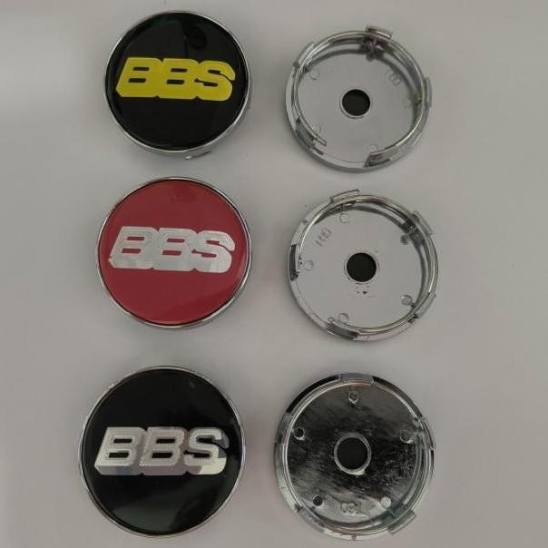 DOP EMBLEM VELG PELAK  MOBIL BBS UKURAN 60 MM  6 CM SEDAN SUV CITY CAR ORIGINAL DAN TERPERCAYA
