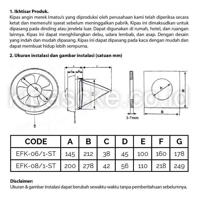 Promo / Terlaris TODAX Kipas Bulat Dinding 6Inches/ Exhaust Fan Tembok 6 INCH/Hexos Ceiling 6 Inch K