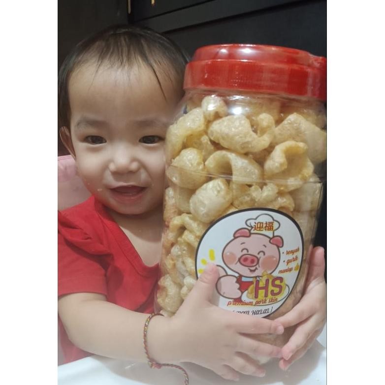 

Kerupuk Kulit Babi Hs Kwalitas Premium Uk.2Liter Dan 3Liter.