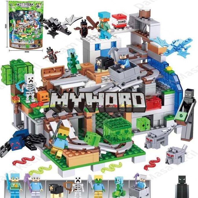 TERBARU Mainan Balok Minecraft -Roblox My world Mainan Anak Block -Roblok Minecraft Bangunsusun Mode